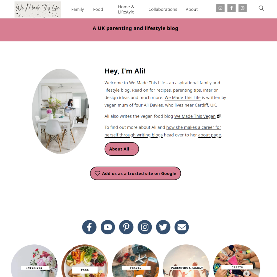 wemadethislife.com homepage screenshot