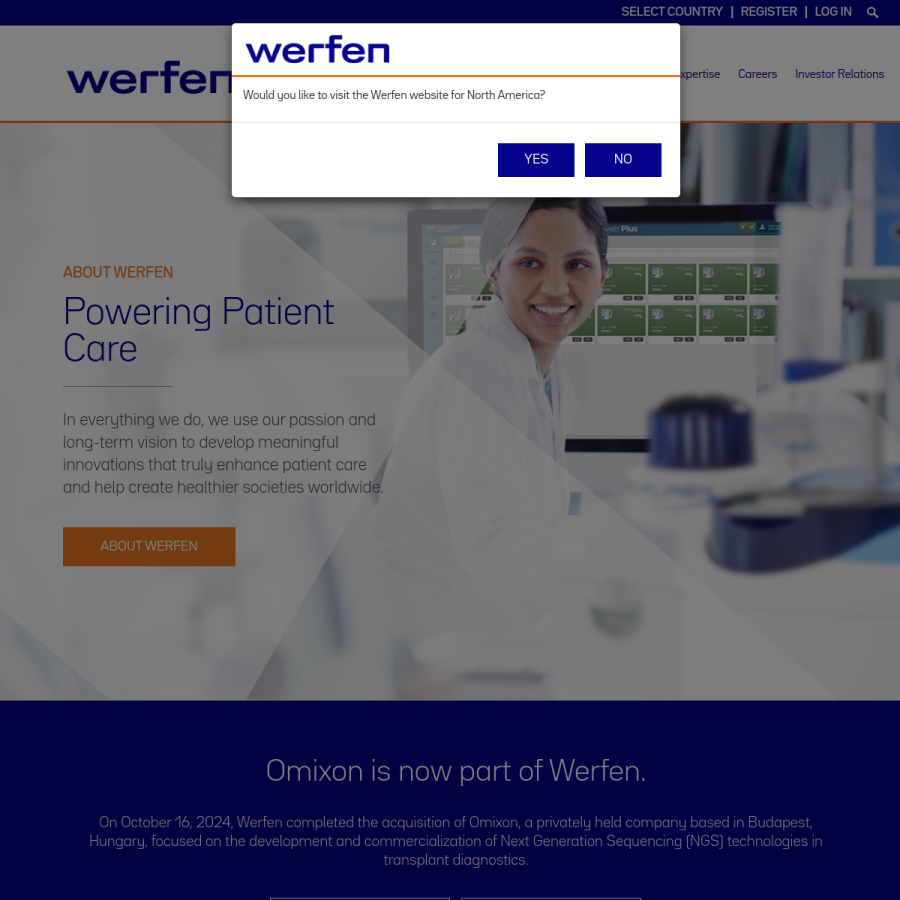 werfen.com homepage screenshot