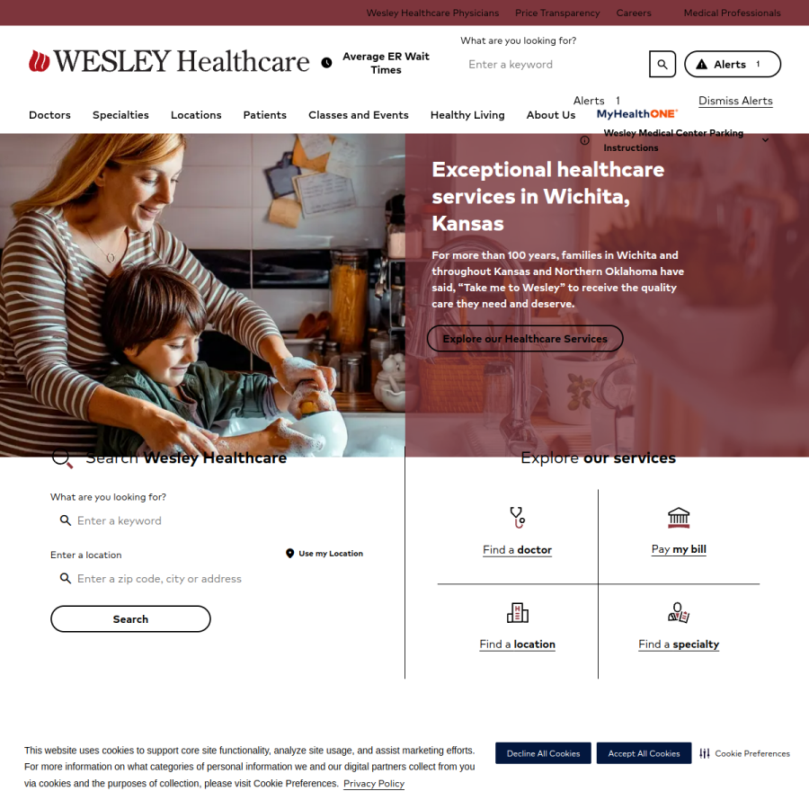 wesleymc.com homepage screenshot
