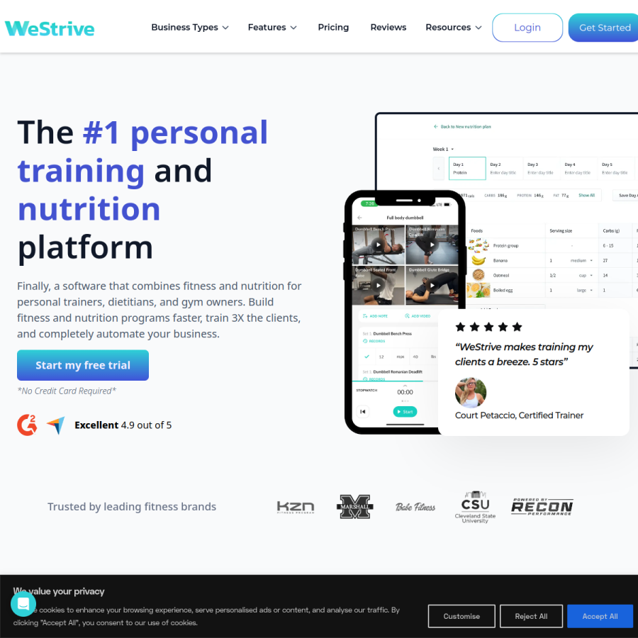 westrive.com homepage screenshot