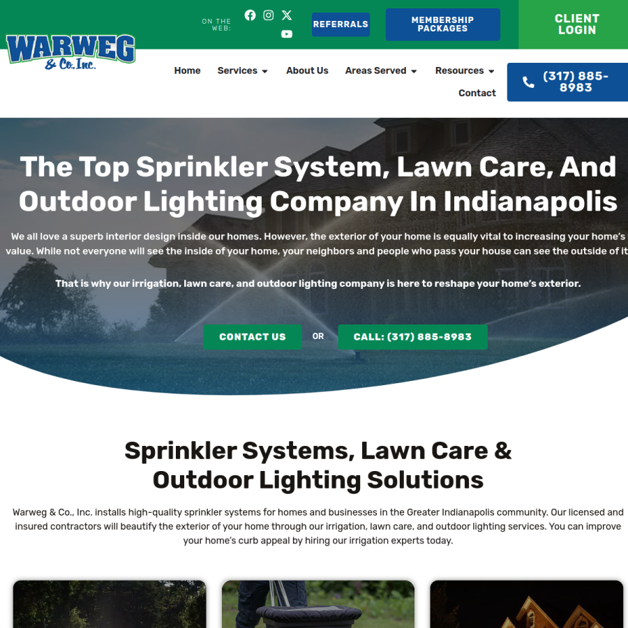 wewatergrass.com homepage screenshot