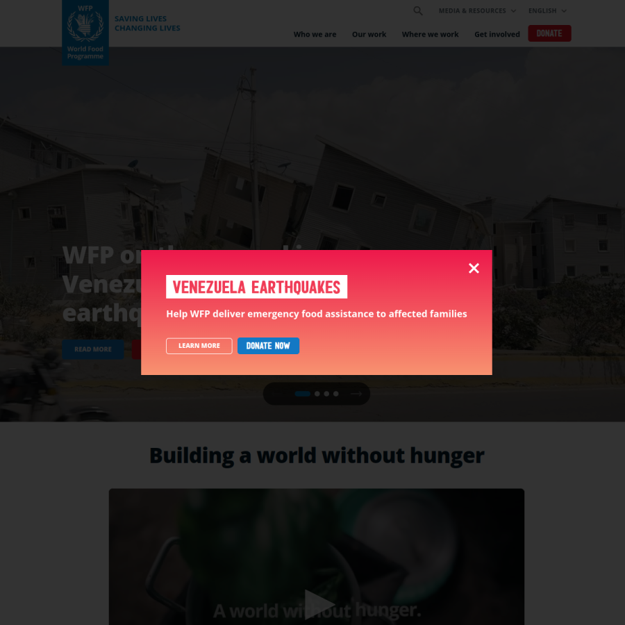 wfp.org homepage screenshot