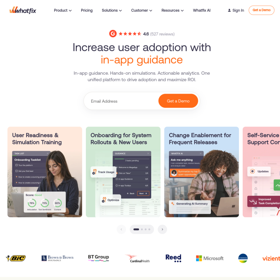whatfix.com homepage screenshot