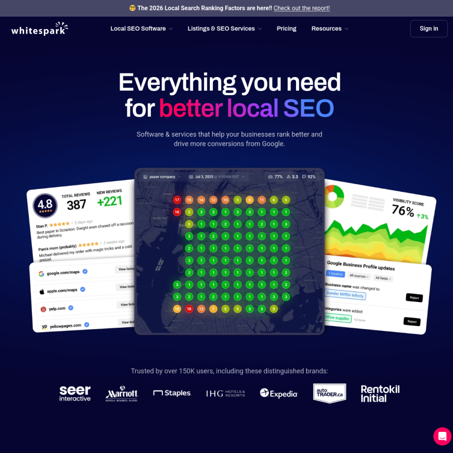 whitespark.ca homepage screenshot