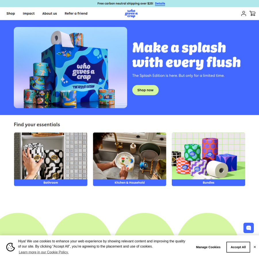 whogivesacrap.org homepage screenshot