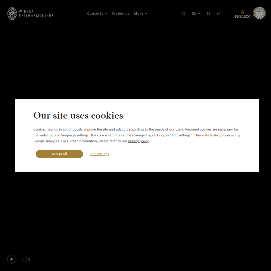 wienerphilharmoniker.at homepage screenshot