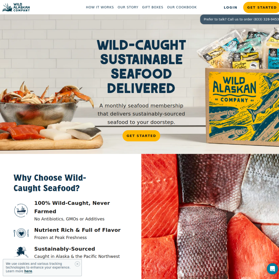 wildalaskancompany.com homepage screenshot