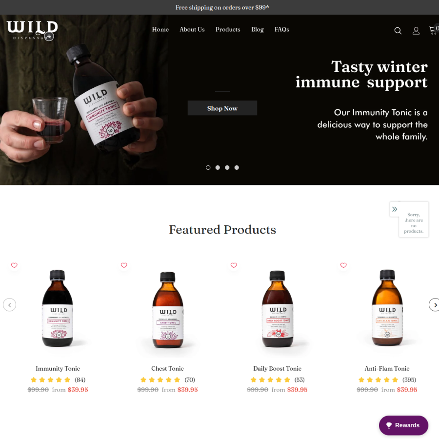 wilddispensary.co.nz homepage screenshot