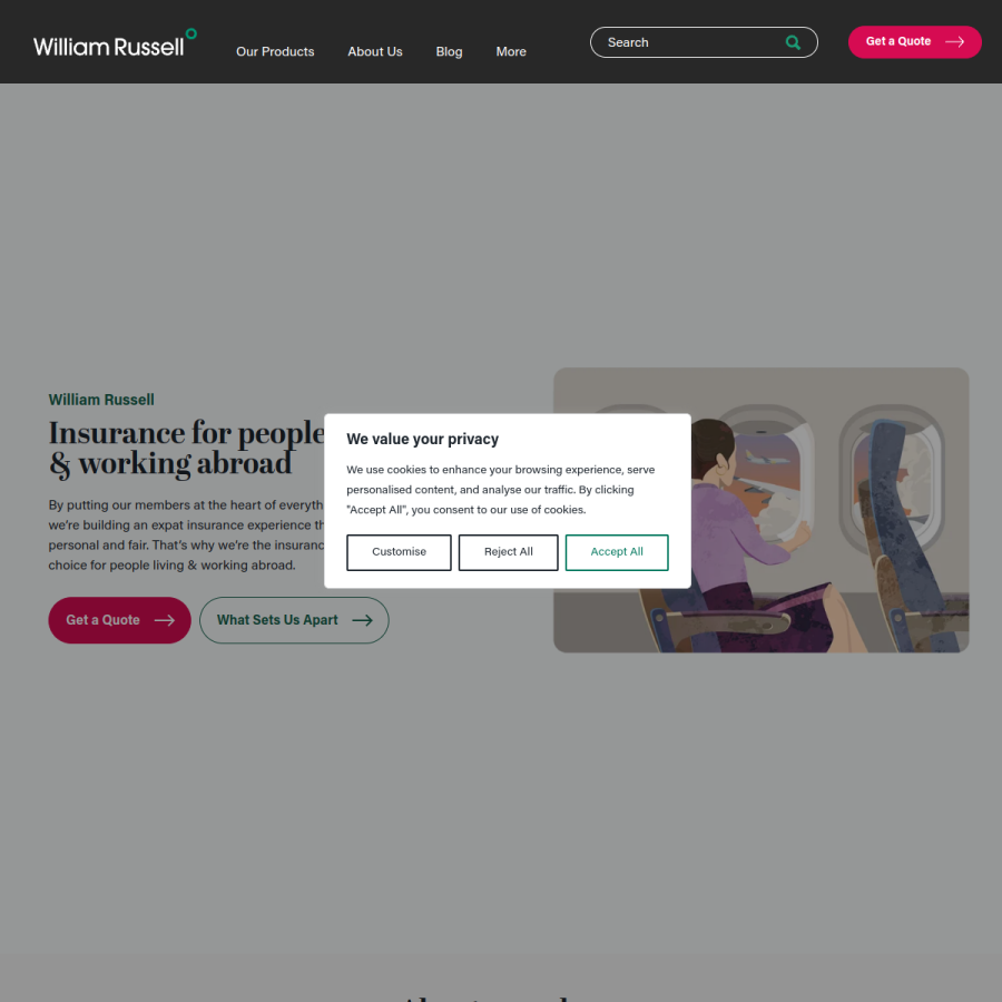 william-russell.com homepage screenshot