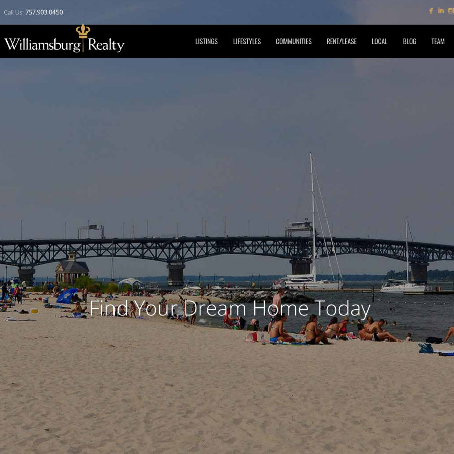 williamsburgrealtyofva.com homepage screenshot