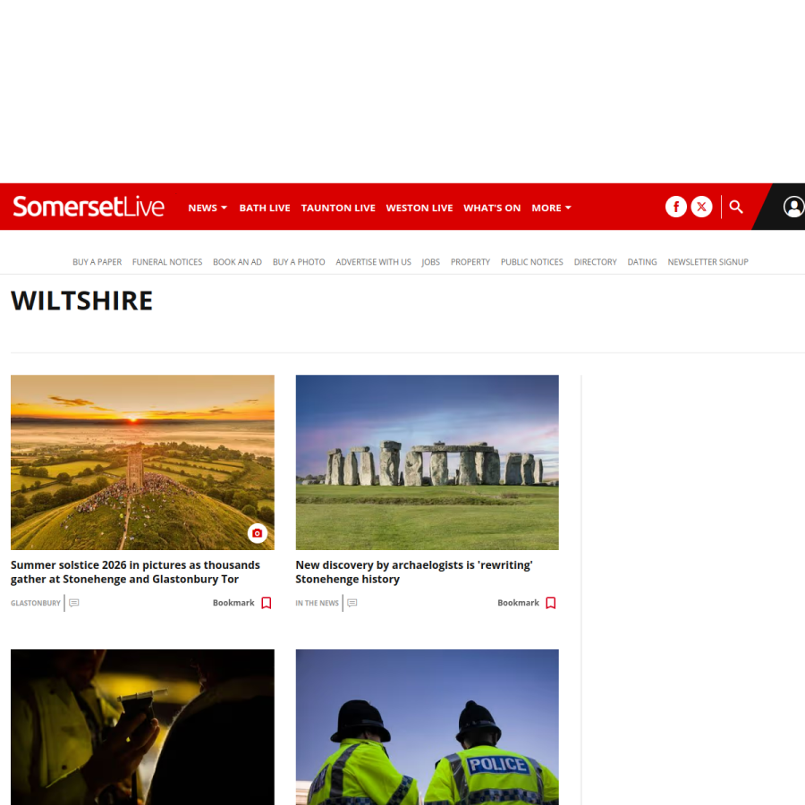 wiltshirelive.co.uk homepage screenshot