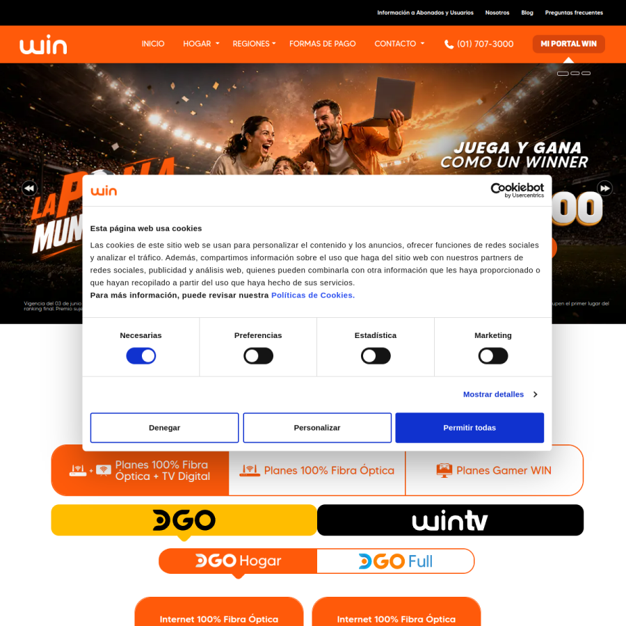 win.pe homepage screenshot