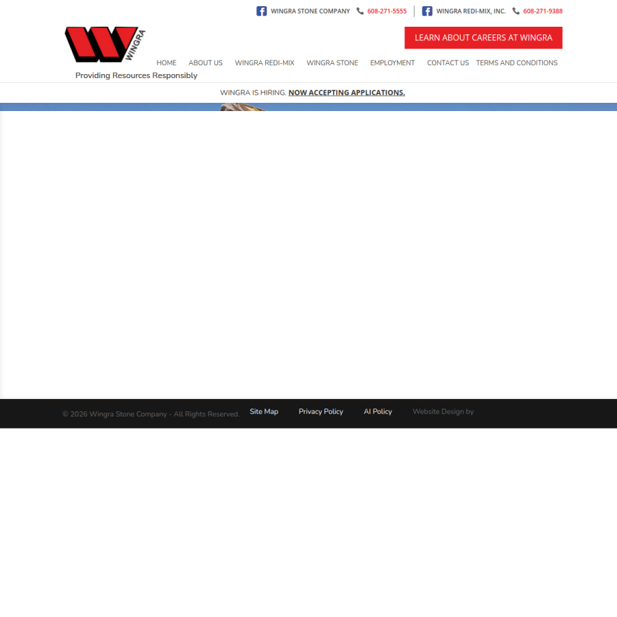 wingrastone.com homepage screenshot
