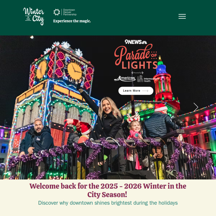 winterindenver.com homepage screenshot