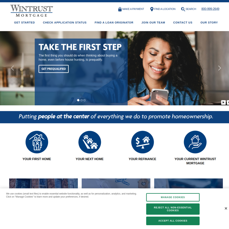 wintrustmortgage.com homepage screenshot