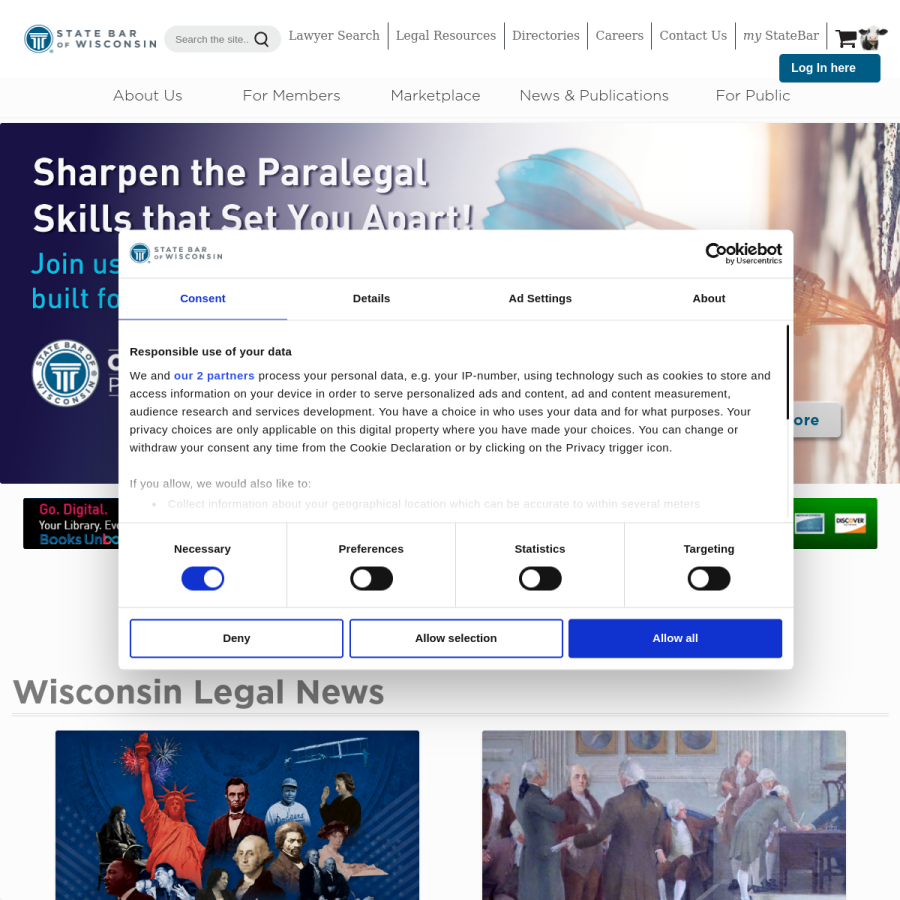 wisbar.org homepage screenshot