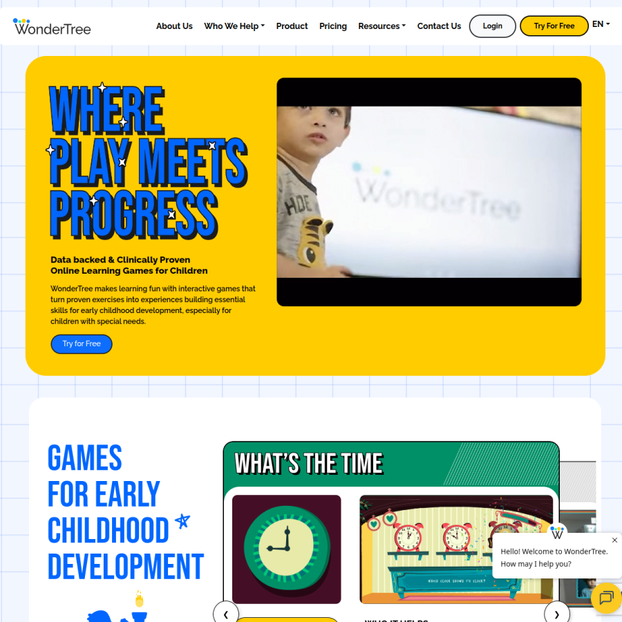 wondertree.co homepage screenshot