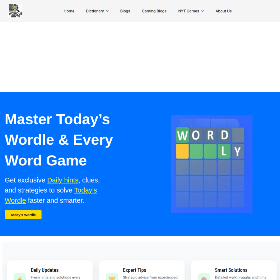 wordle-hints.co.uk homepage screenshot