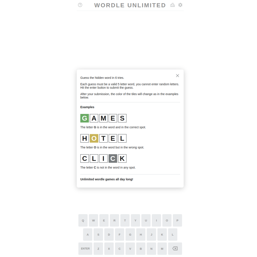wordleunlimited.org homepage screenshot