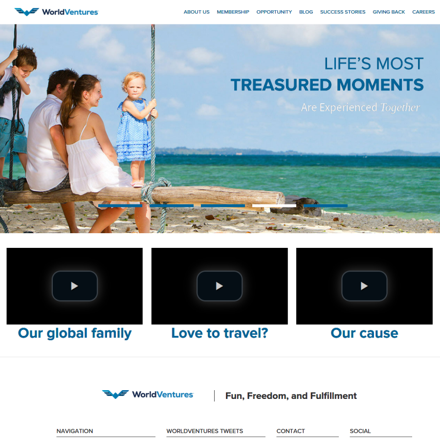 world-venture.com homepage screenshot