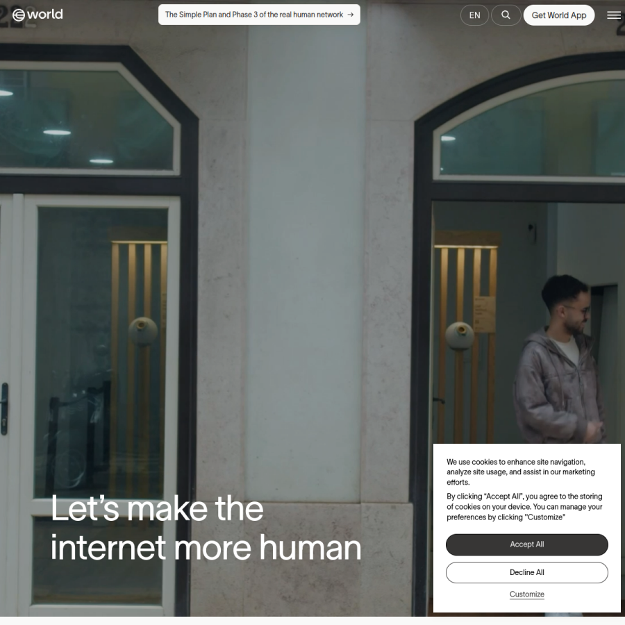 world.org homepage screenshot