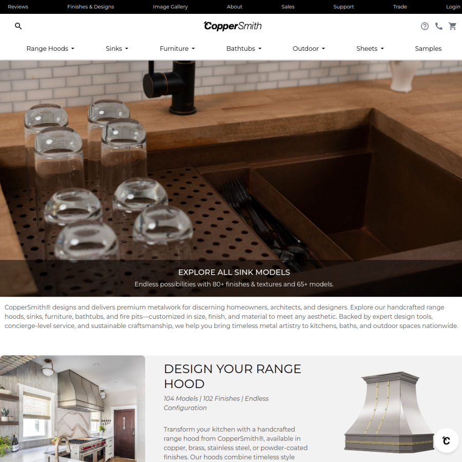 worldcoppersmith.com homepage screenshot