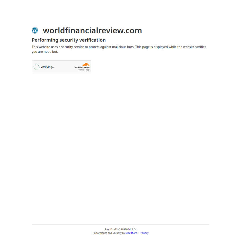 worldfinancialreview.com homepage screenshot