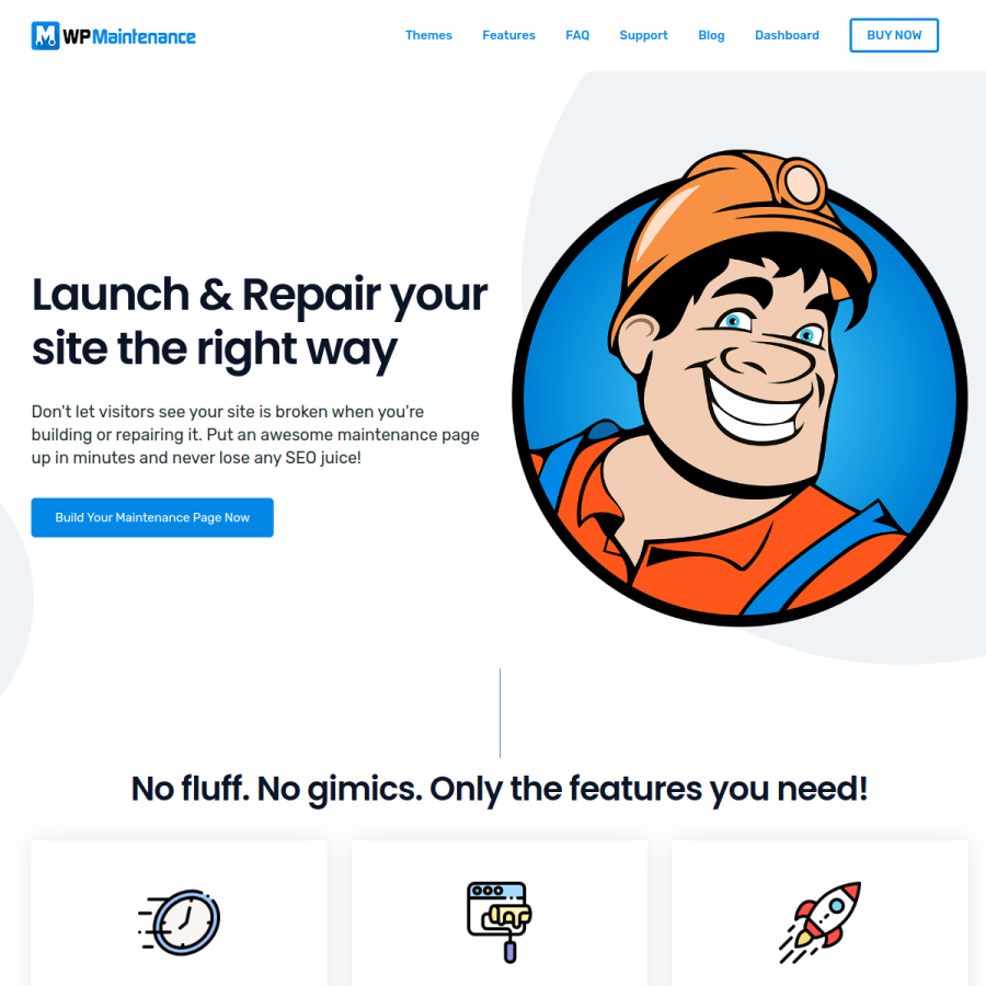 wpmaintenancemode.com homepage screenshot