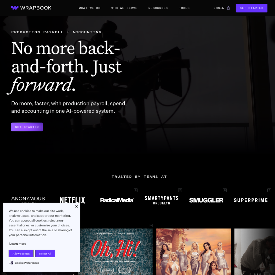 wrapbook.com homepage screenshot