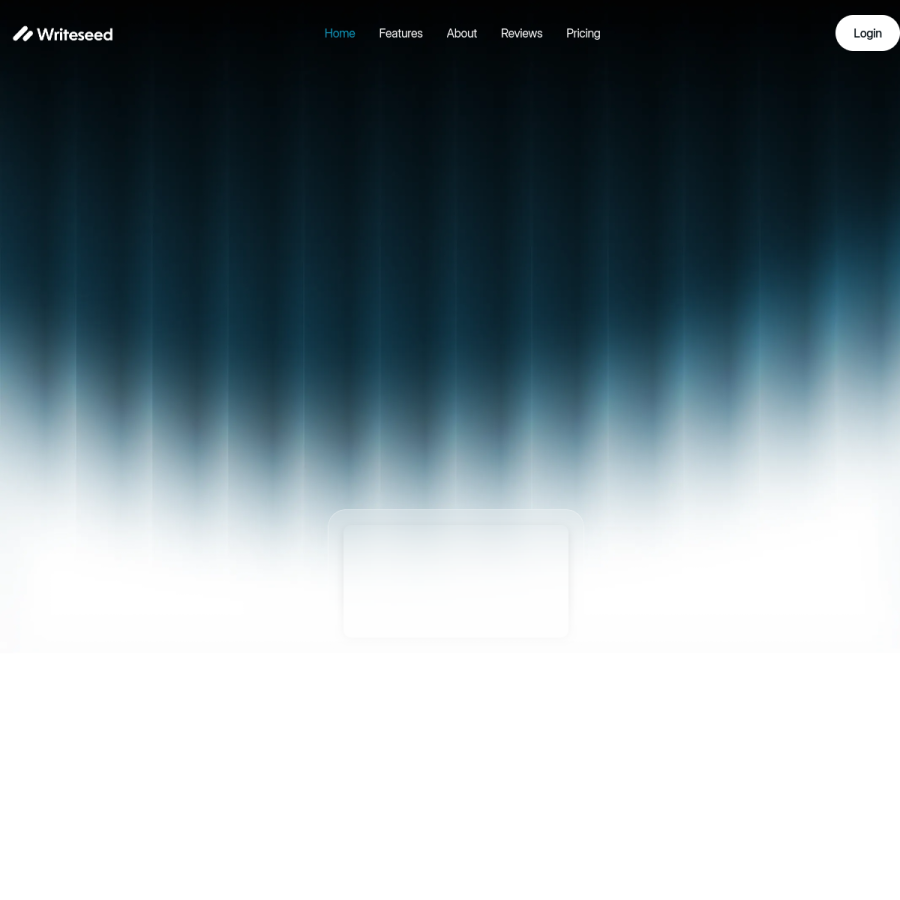 writeseed.com homepage screenshot