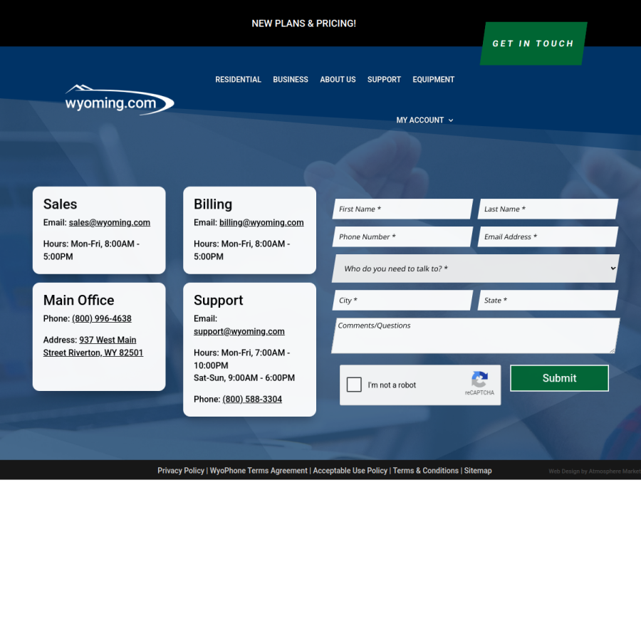 wyoming.com homepage screenshot