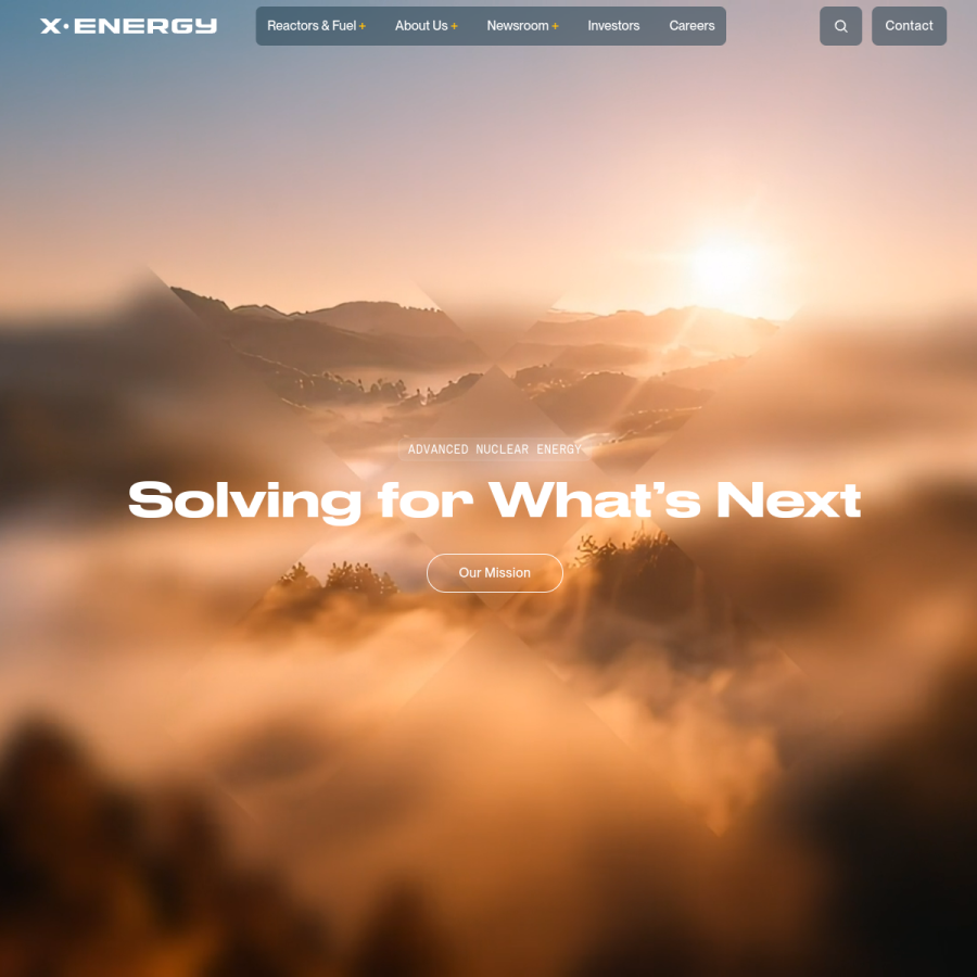 x-energy.com homepage screenshot