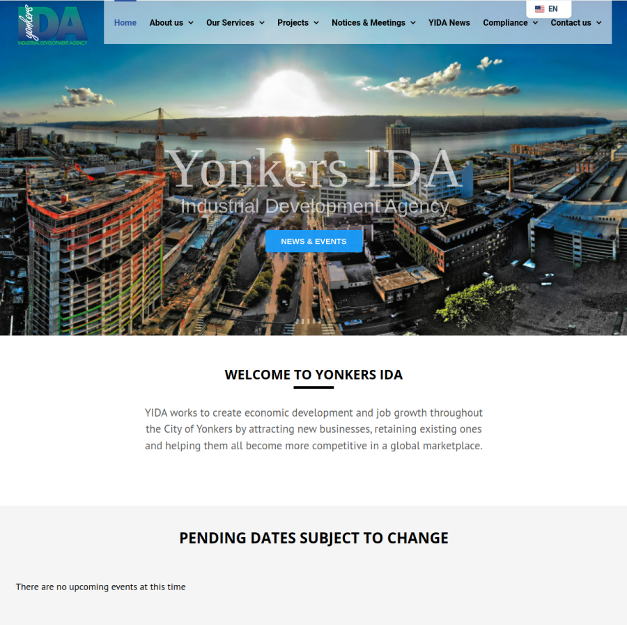 yonkersida.com homepage screenshot