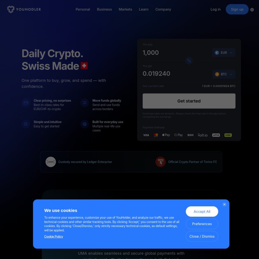 youhodler.com homepage screenshot