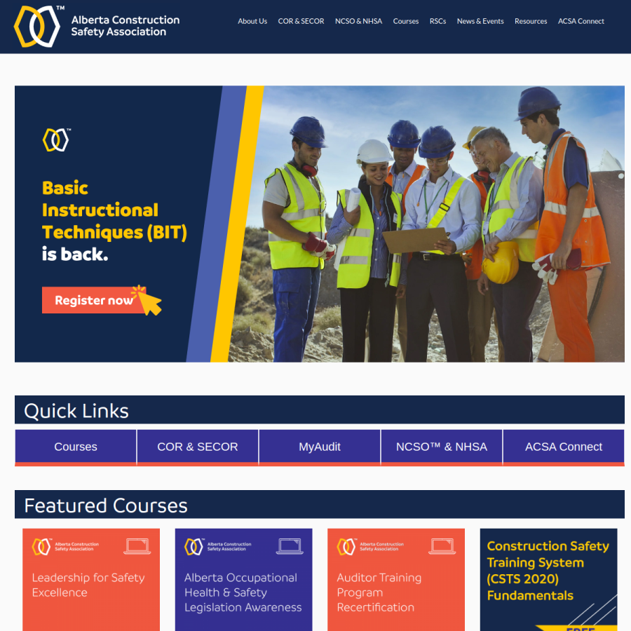 youracsa.ca homepage screenshot