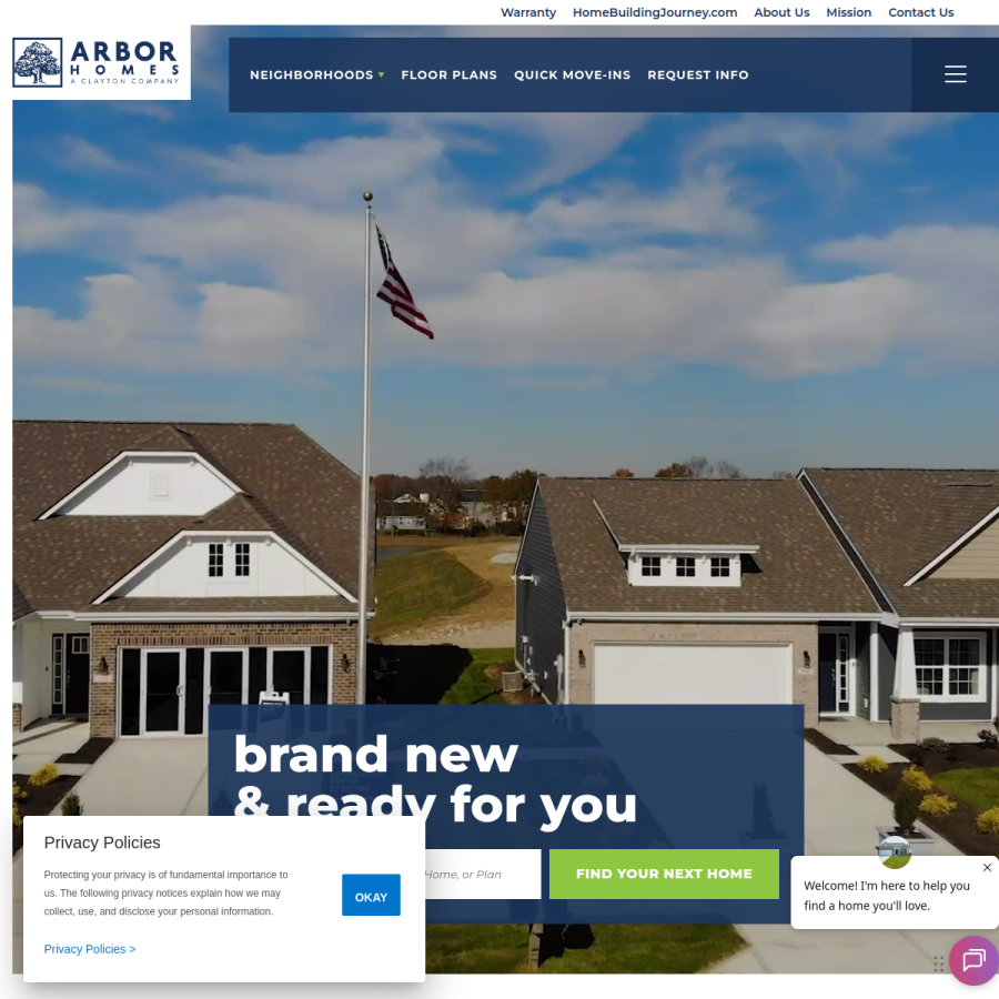 yourarborhome.com homepage screenshot
