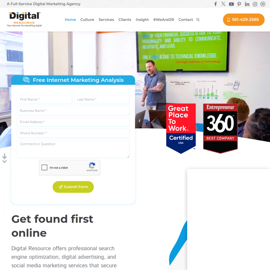 yourdigitalresource.com homepage screenshot
