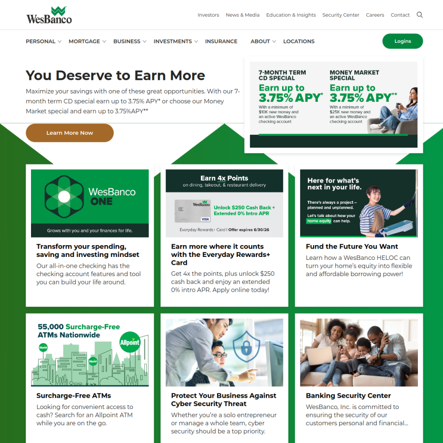yourpremierbank.com homepage screenshot