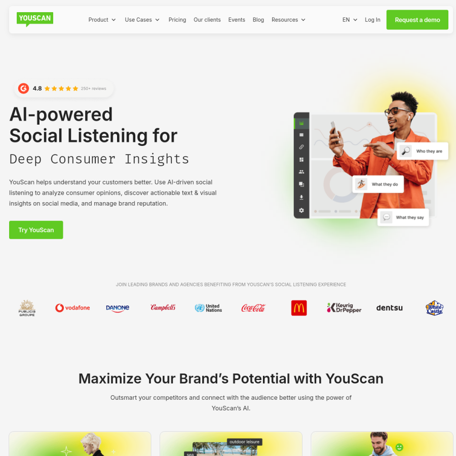 youscan.io homepage screenshot