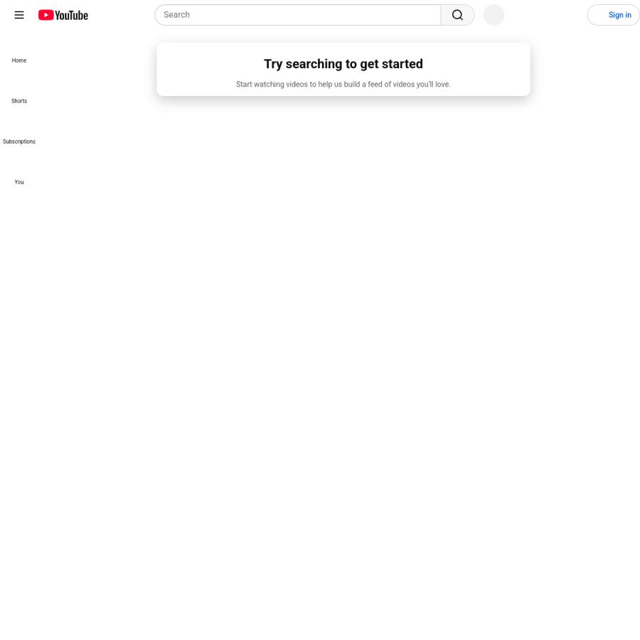 youtube.com homepage screenshot
