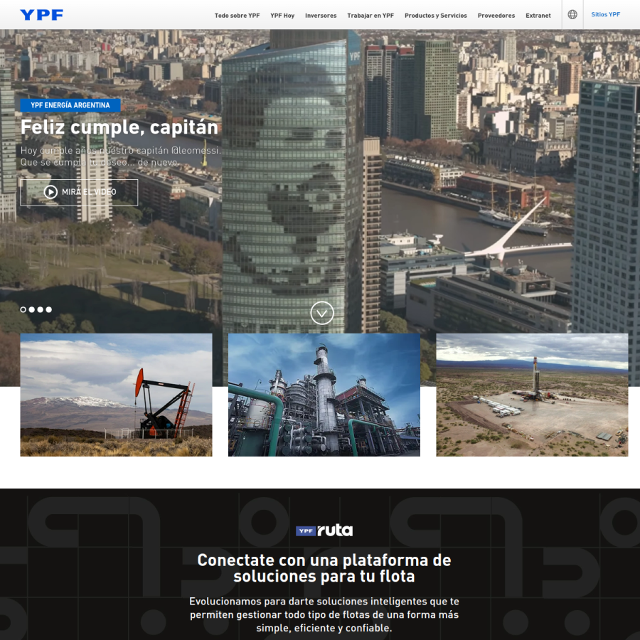 ypf.com homepage screenshot