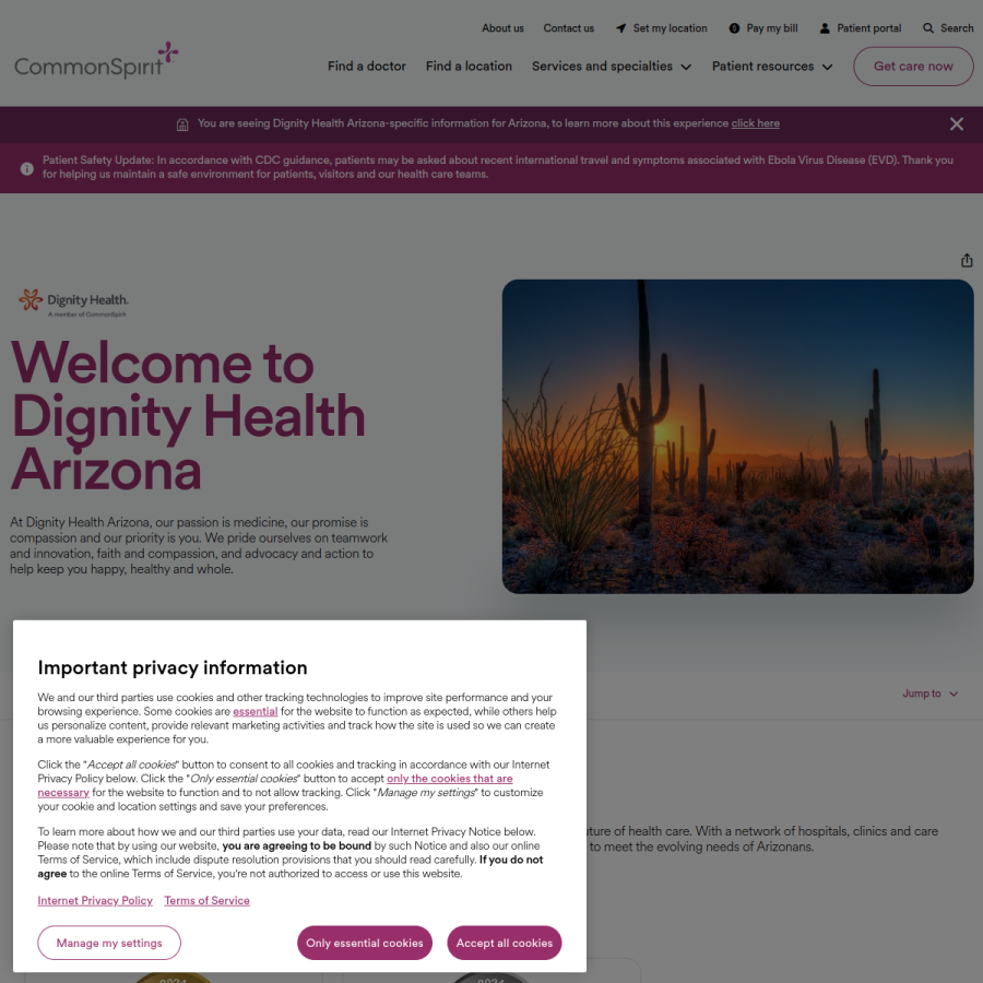 yrmc.org homepage screenshot