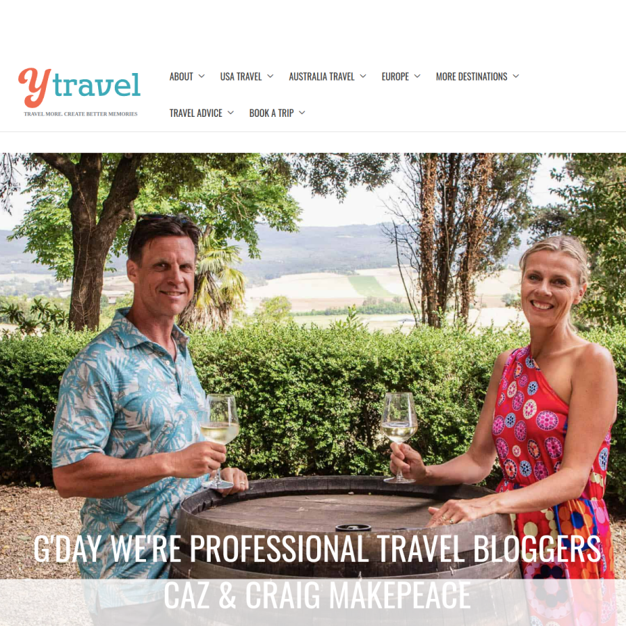 ytravelblog.com homepage screenshot