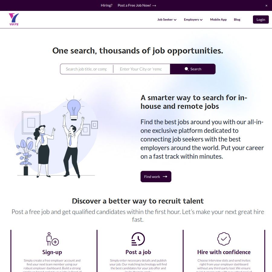 yulys.com homepage screenshot