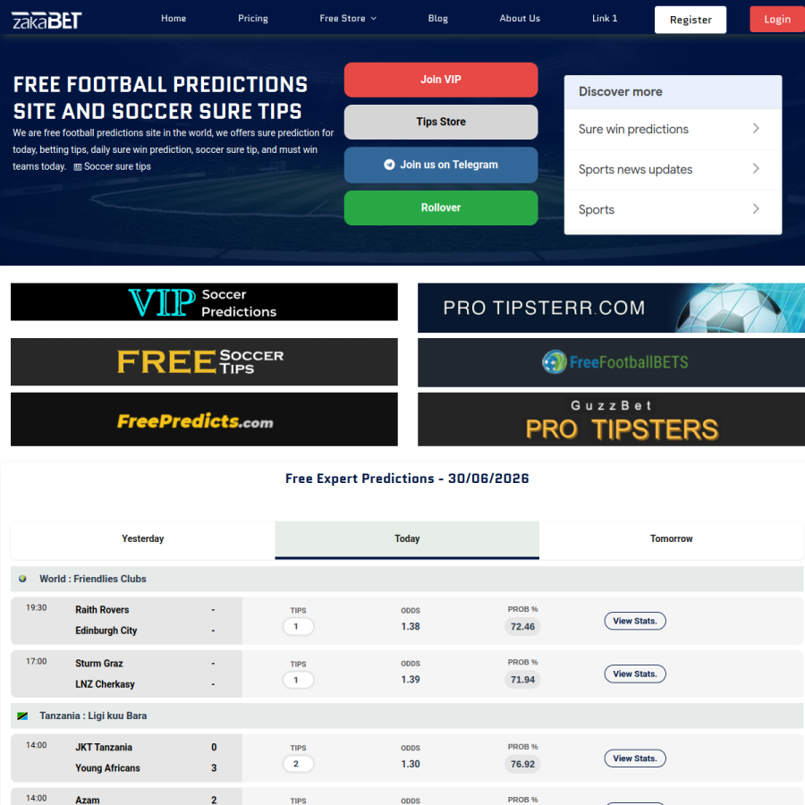 zakabet.com homepage screenshot