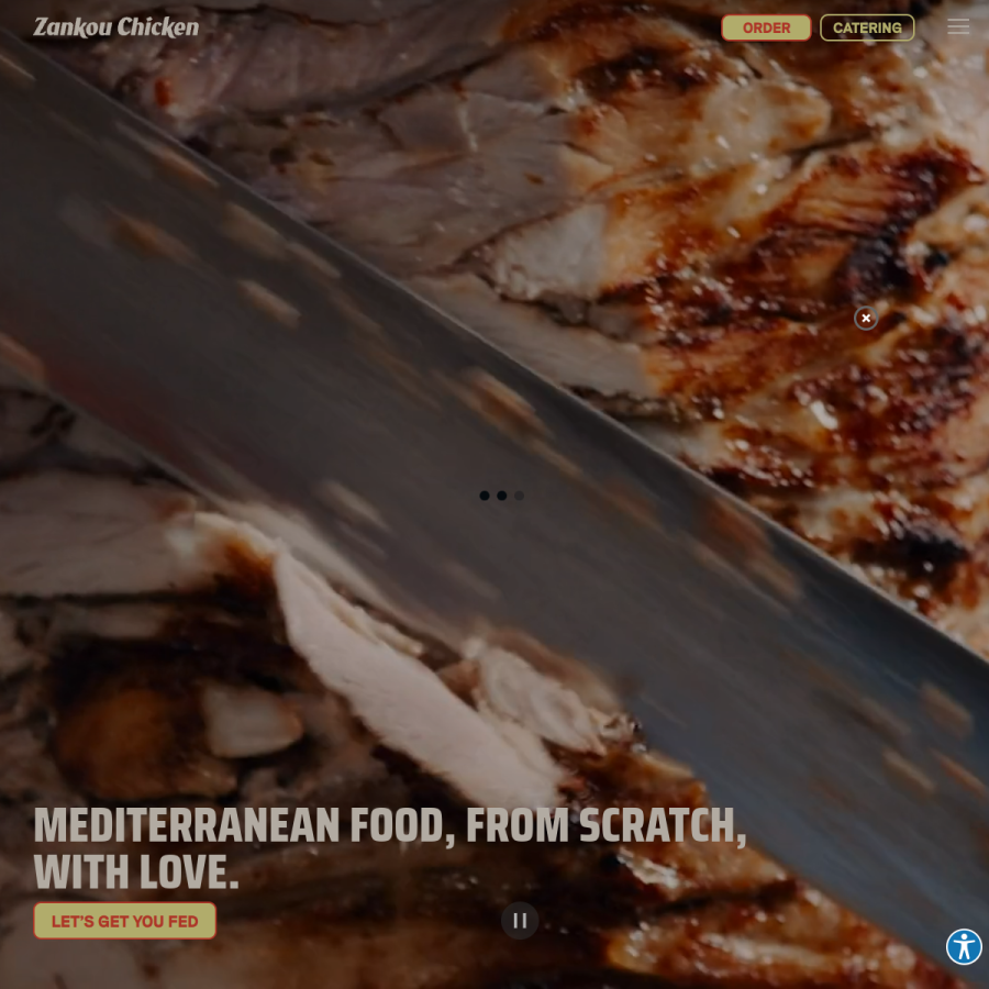 zankouchicken.com homepage screenshot