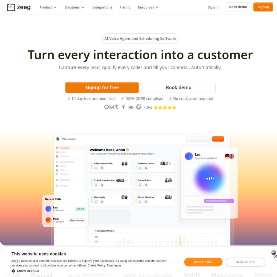 zeeg.me homepage screenshot