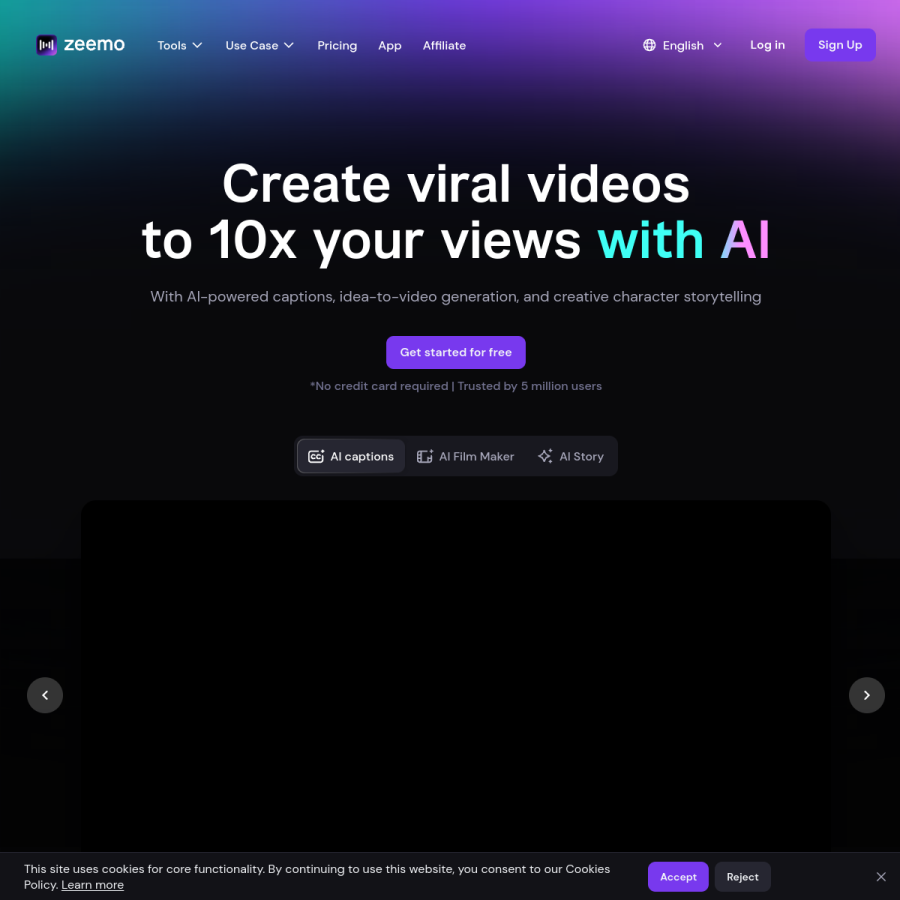 zeemo.ai homepage screenshot