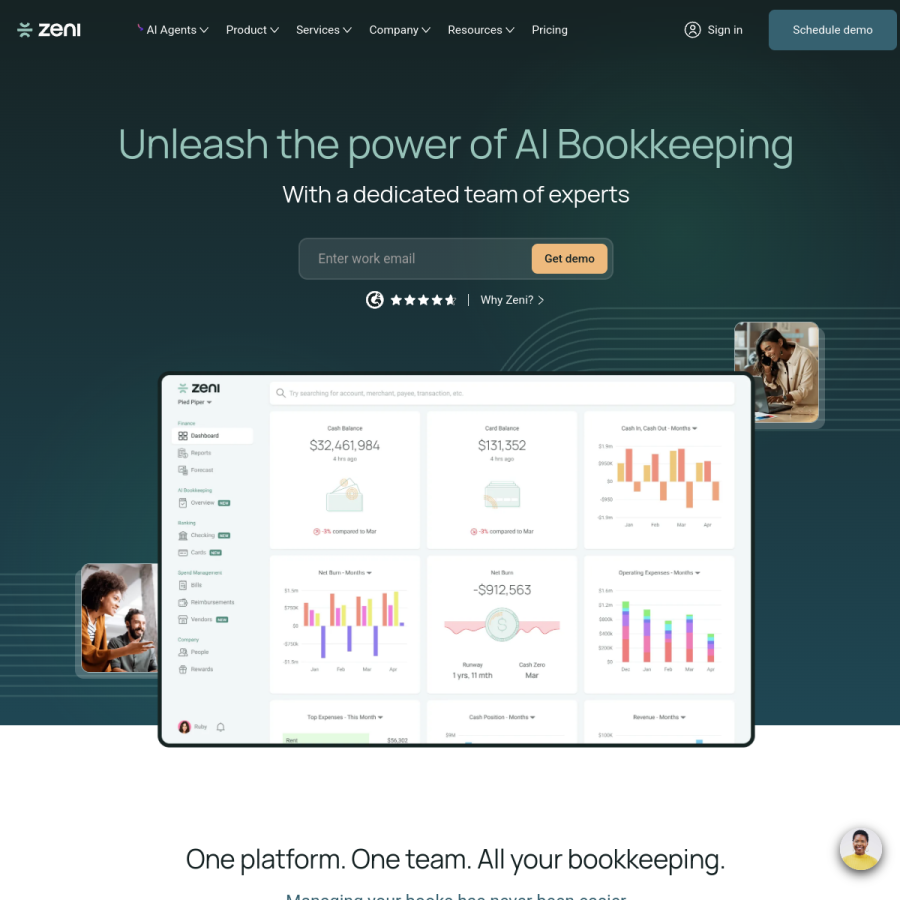 zeni.ai homepage screenshot