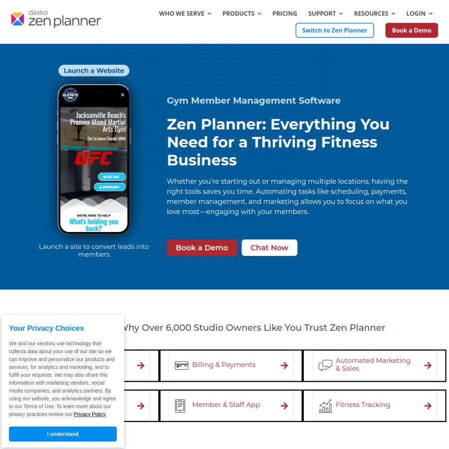 zenplanner.com homepage screenshot